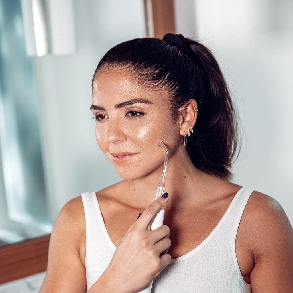 StackedSkincare High Frequency Facial Wand – Glass Electrodes for Cosmetic Skin Care & Scalp Use