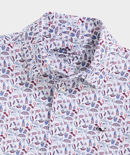 Image of Vineyard Vines Boys' Printed Sankaty Polo