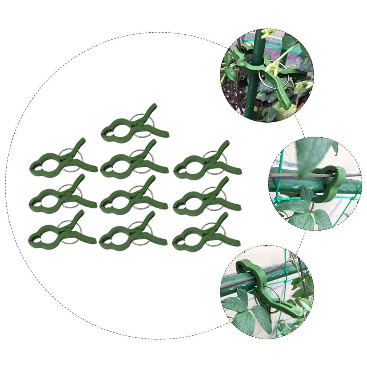 Toddmomy 50pezzi Clip Fissaggio per per Giardinaggio Facile Installare e Resistente Accessori per Rampicanti