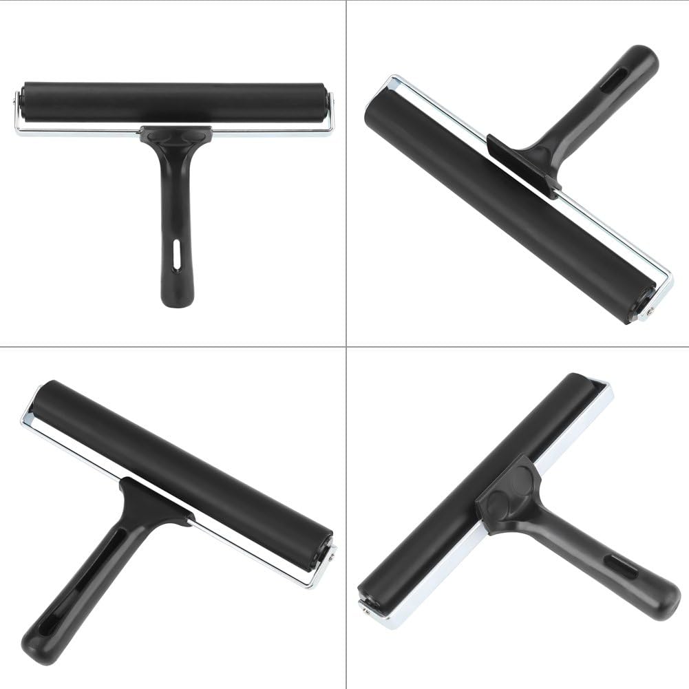 Rubber Brayer Roller Multipurpose Ink Applicator for Printmaking Printing Stamping Art Craft Oil Painting Tool