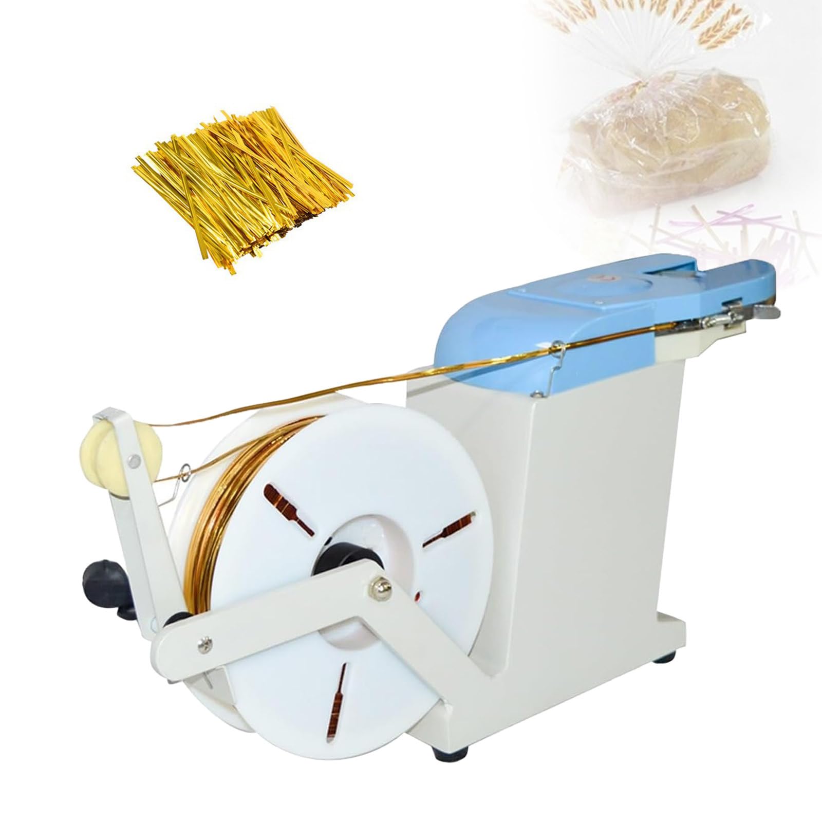 Macchina automatica della chiusura della borsa con i legami di torsione per l'imballaggio alimentare, impacchettamento del diametro 0.1-1.2mm, ideale per la sigillatura di caramelle e frutta