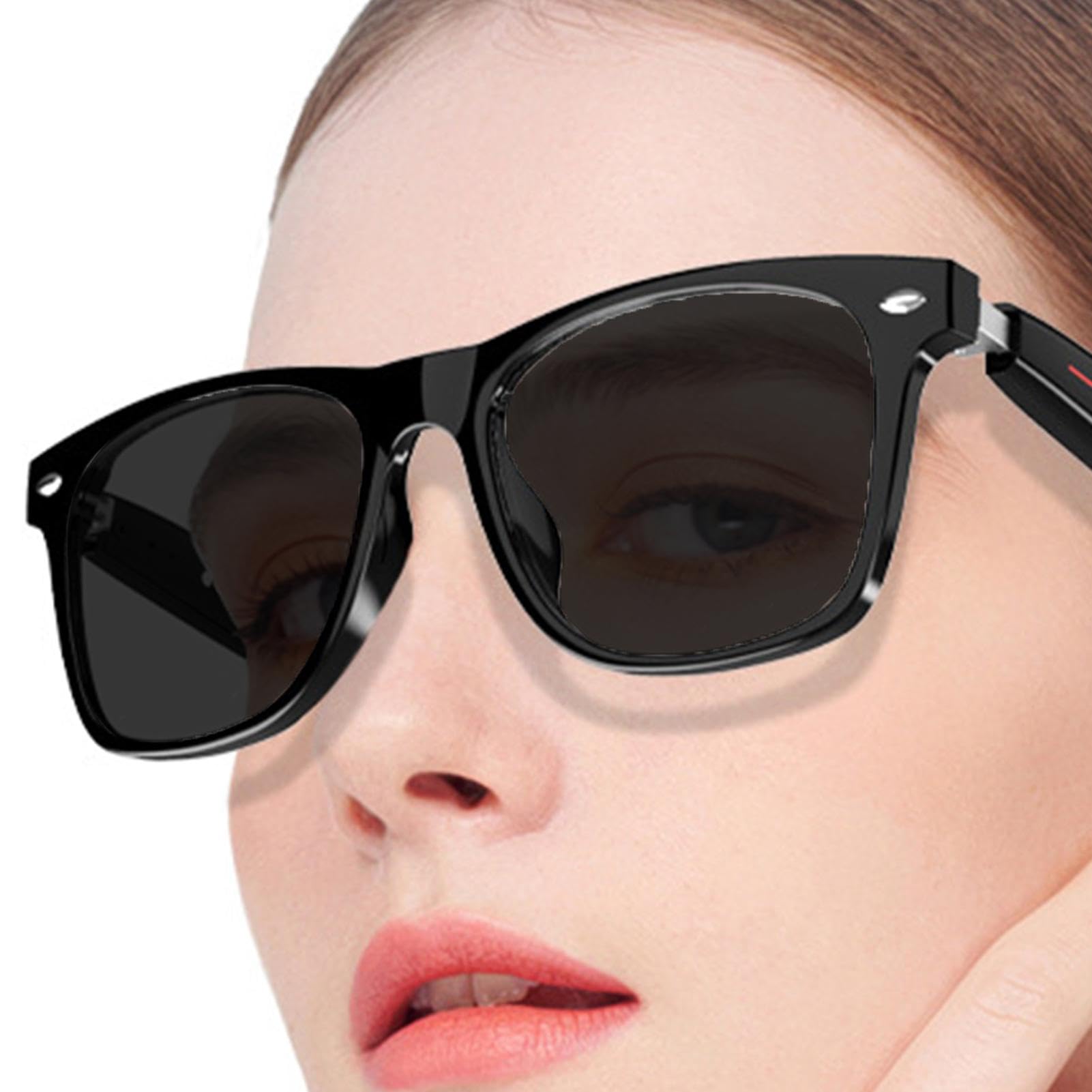 Smart Glasses, Wireless Audio Glasses, Indoor Entertainment Glasses, Glasses with Speakers, Wireless Audio Glasses Smart Glasses Speakers with Long Battery Life for Outdoor Activities