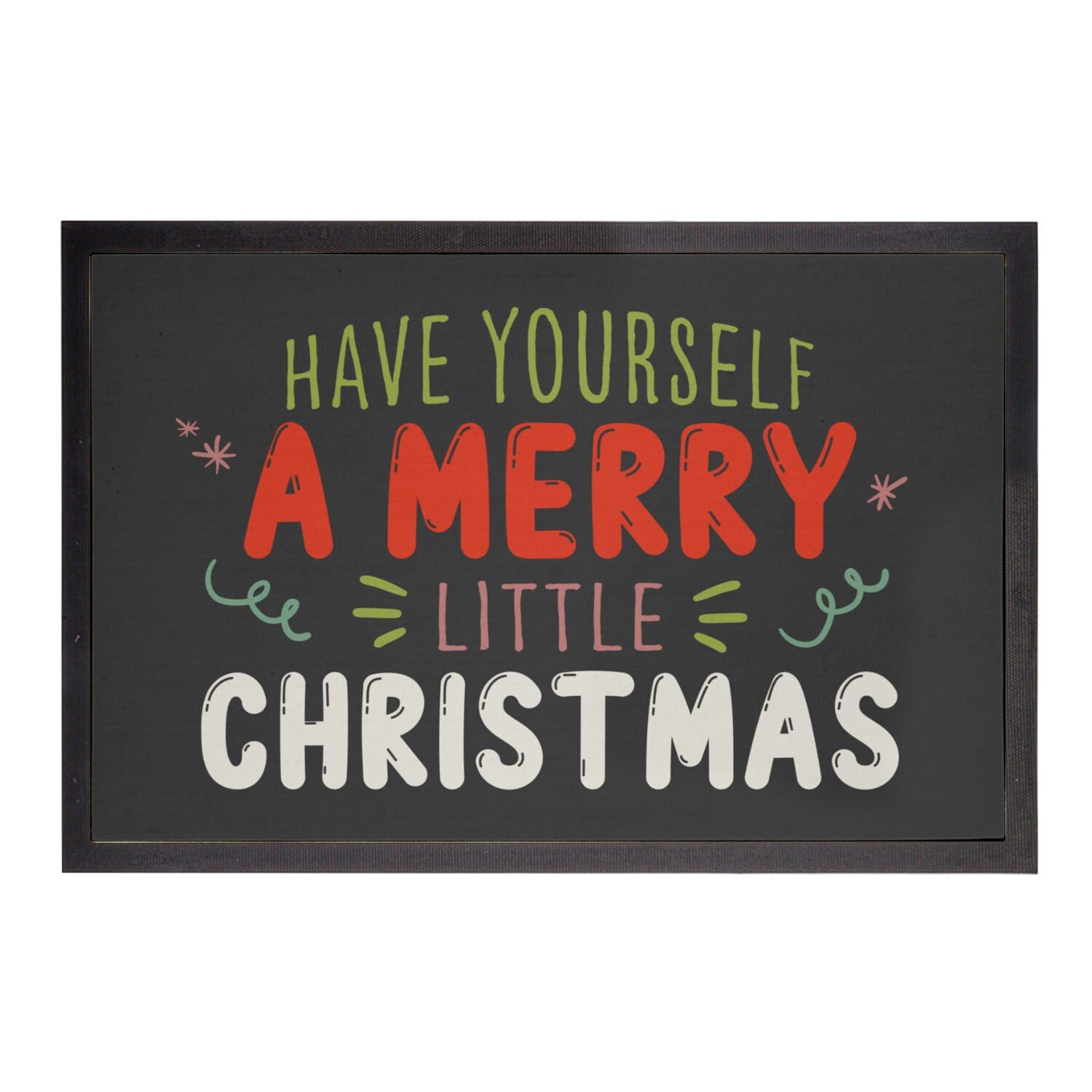 Paillasson Noir 60x40cm Have Yourself a Merry Little Christmas