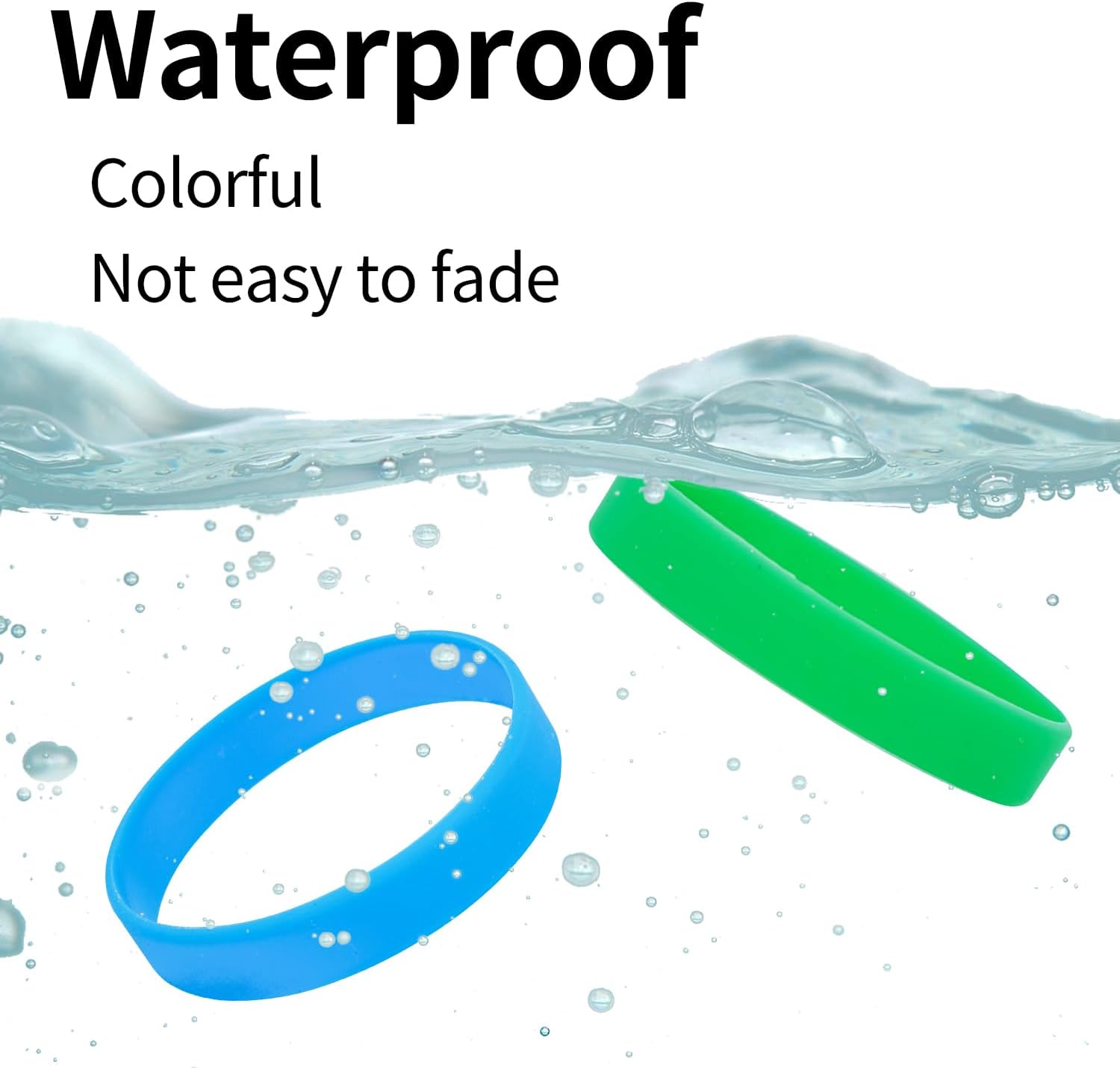 Custom Solid Printed Silicone Wristbands- Personalized Wholesale Rubber Bracelets- Customized for Motivation, Events, Gifts, Support, Fundraisers, Awareness