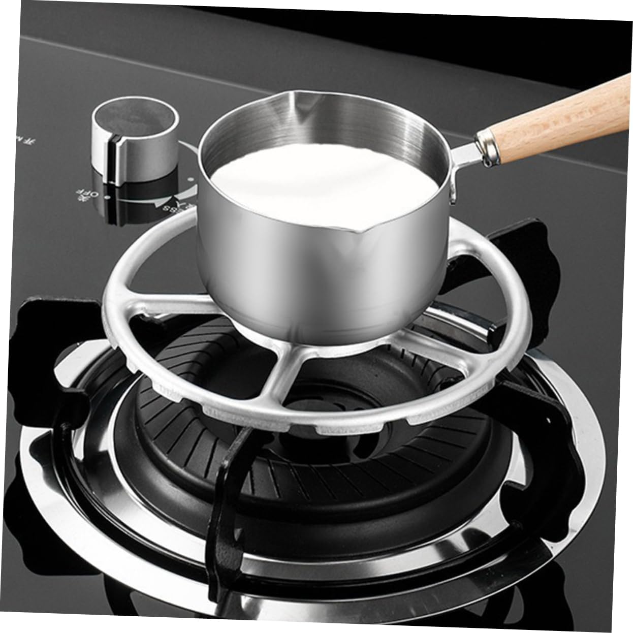 COLLBATH 2pcs Cast Iron Egg Frying Pan Set Small Butter Melting Pot Spout Nonstick Cooking Sauce Pan for Breakfast Compatible Gas and Induction Stoves