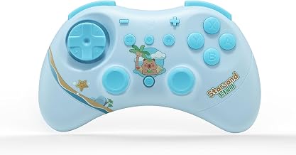 GuliKit Elves 2 Bluetooth Game Controller for Switch/Switch 2 Wake-up,PC & Android, Anti-Drift Hall Effect Joysticks Gamepad,1000Hz Polling Rate, Gyro & Turbo, Compact【Starsand Island Edition】