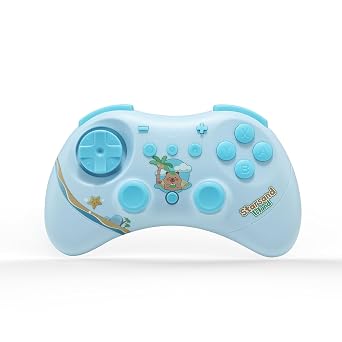 GuliKit Elves 2 Bluetooth Game Controller for Switch/Switch 2 Wake-up,PC & Android, Anti-Drift Hall Effect Joysticks Gamepad,1000Hz Polling Rate, Gyro & Turbo, CompactStarsand Island Edition