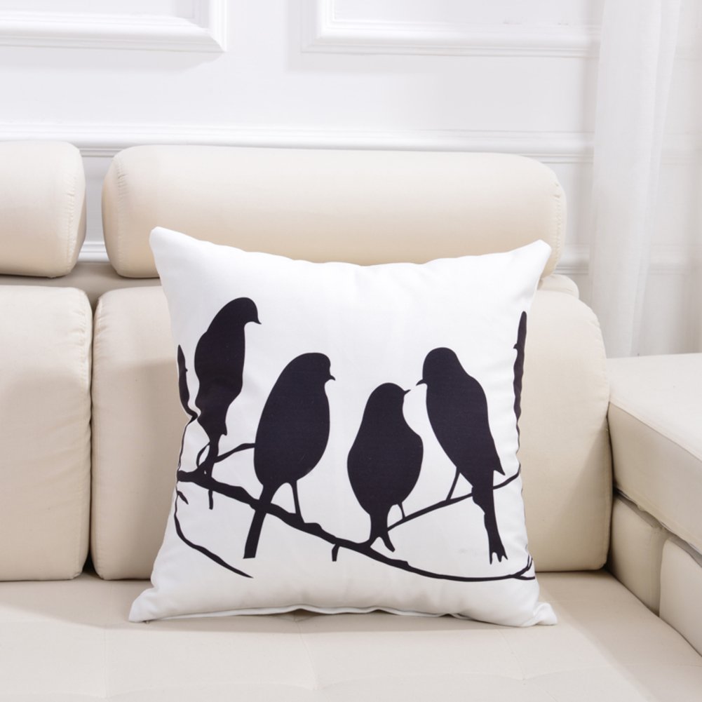 Taie d'oreiller en coton PP et coussin minimaliste aux finitions soignées