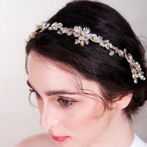 Miniatura 3 de Diadema de novia para novia, dama de honor, boda, accesorios para el cabello para mujeres y niñas