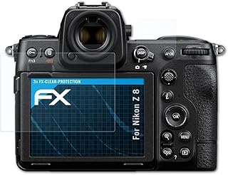 atFoliX Screen Protection Film compatible with Nikon Z 8 Screen Protector, ultra-clear FX Protective Film (Set of 3)