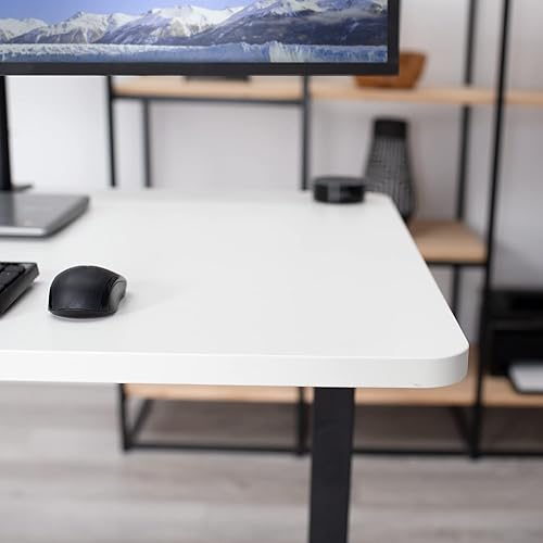 Vista 76 de VIVO - Mesa/tablero universal de 1.52 m x 60 cm (60 x 24 in) para escritorio de oficina y hogar con altura ajustable. Madera clara