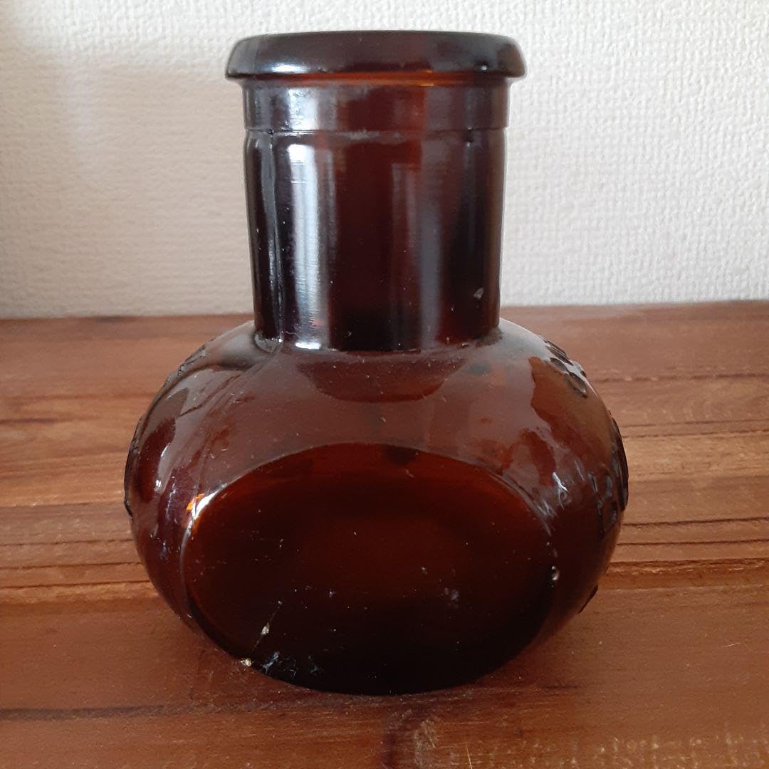 Amazon.co.jp: British Antique BOVRIL Bobril Glass Bottle