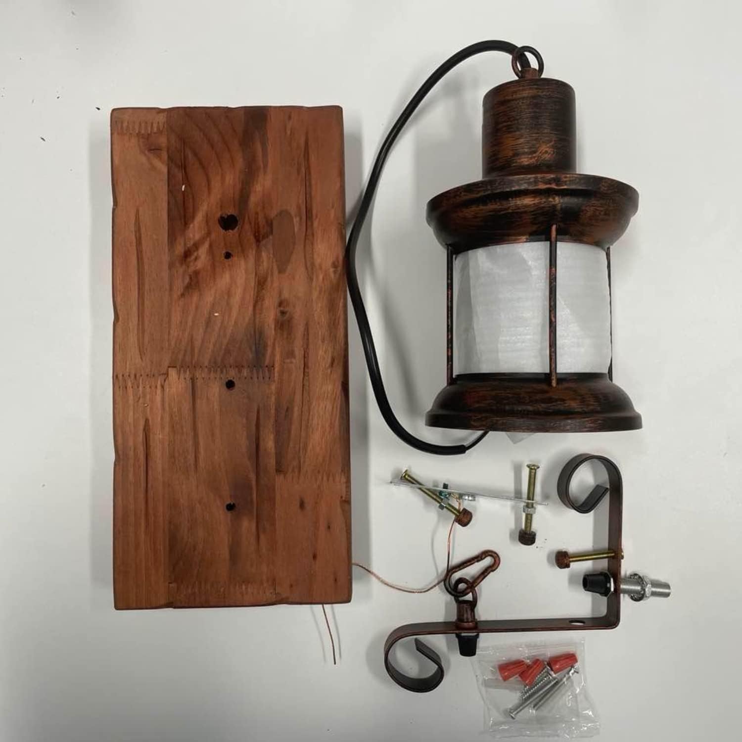 Apliques De Pared Rústicos Lámparas De Pared De Madera De Granja Lámparas De Pared Industriales Retro Lámpara De Tocador For Pasillo Pasillo Dormitorio Mesita De Noche Sala De Estar Baño ( Tamaño : 2P