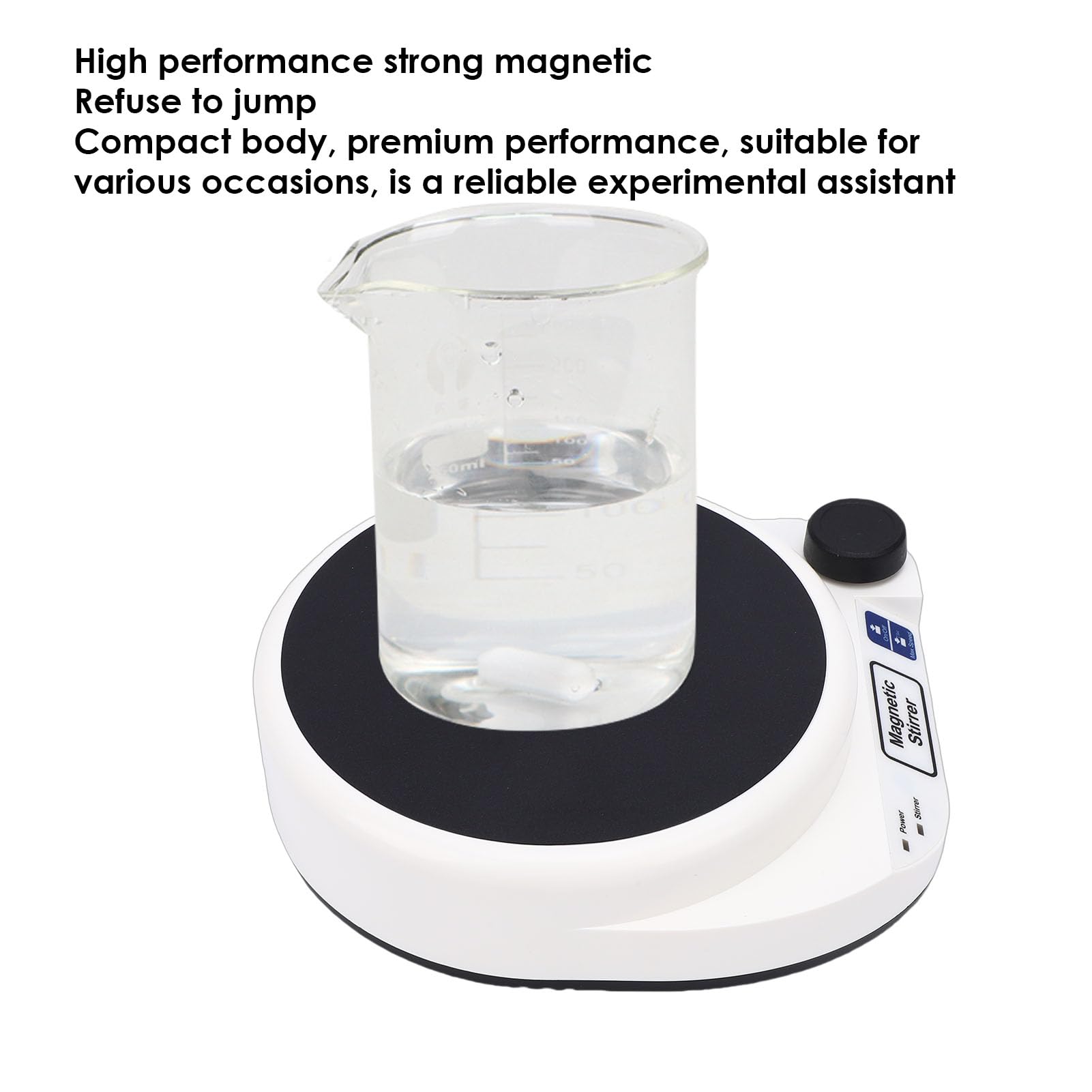 Gugxiom Agitatore Magnetico Agitatore Elettrico capacità 3 Litri 2000 Giri/min Miscelatore da Laboratorio a velocità Regolabile con Indicatore Luminoso per Ricerca Scientifica e (Spina UE 100-240 V)