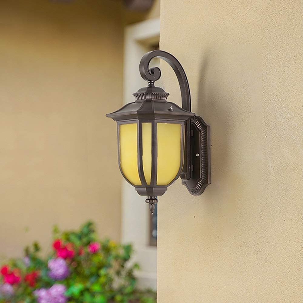Lanterne en verre rétro pour éclairage de patio et balcon