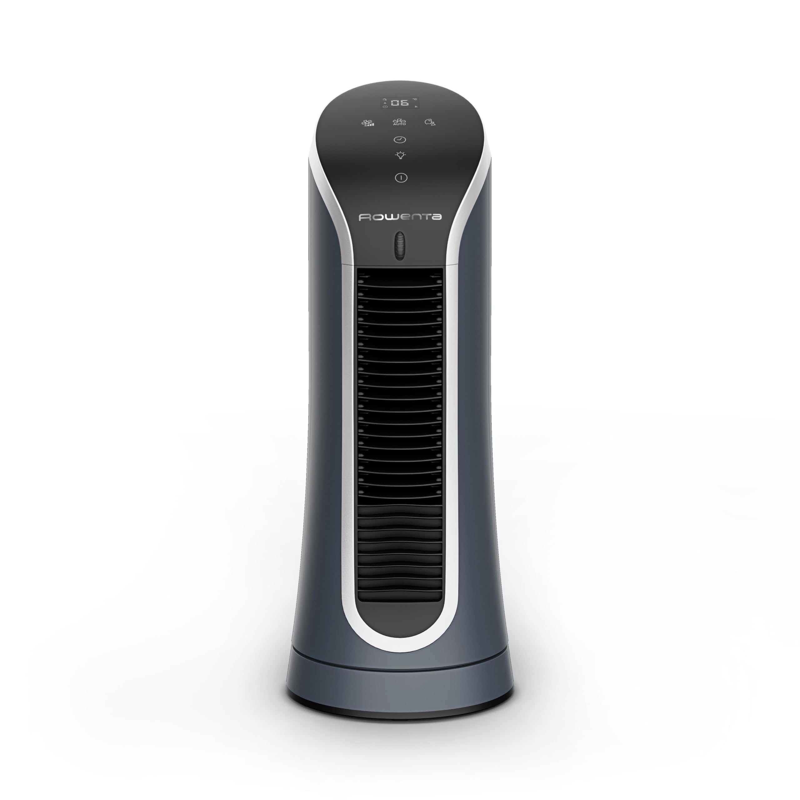 Rowenta Eole Compact Turmventilator, 35 dB(A), Luftstrom bis 5m, 6 Geschwindigkeiten & 2 Modi, 8-Stunden-Timer, LED-Display, Oszillation, VU6220F0