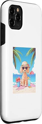 Miniatura 3 de Funda de verano divertida para iPhone 11 Pro Max Toy Poodle Beach