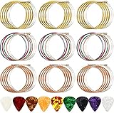 zithersaiten Material: Stahl, mit Rostschutzbeschichtung, langlebig; Länge: jede Gitarrensaite ist ca. 90 cm/35,4 Zoll groß