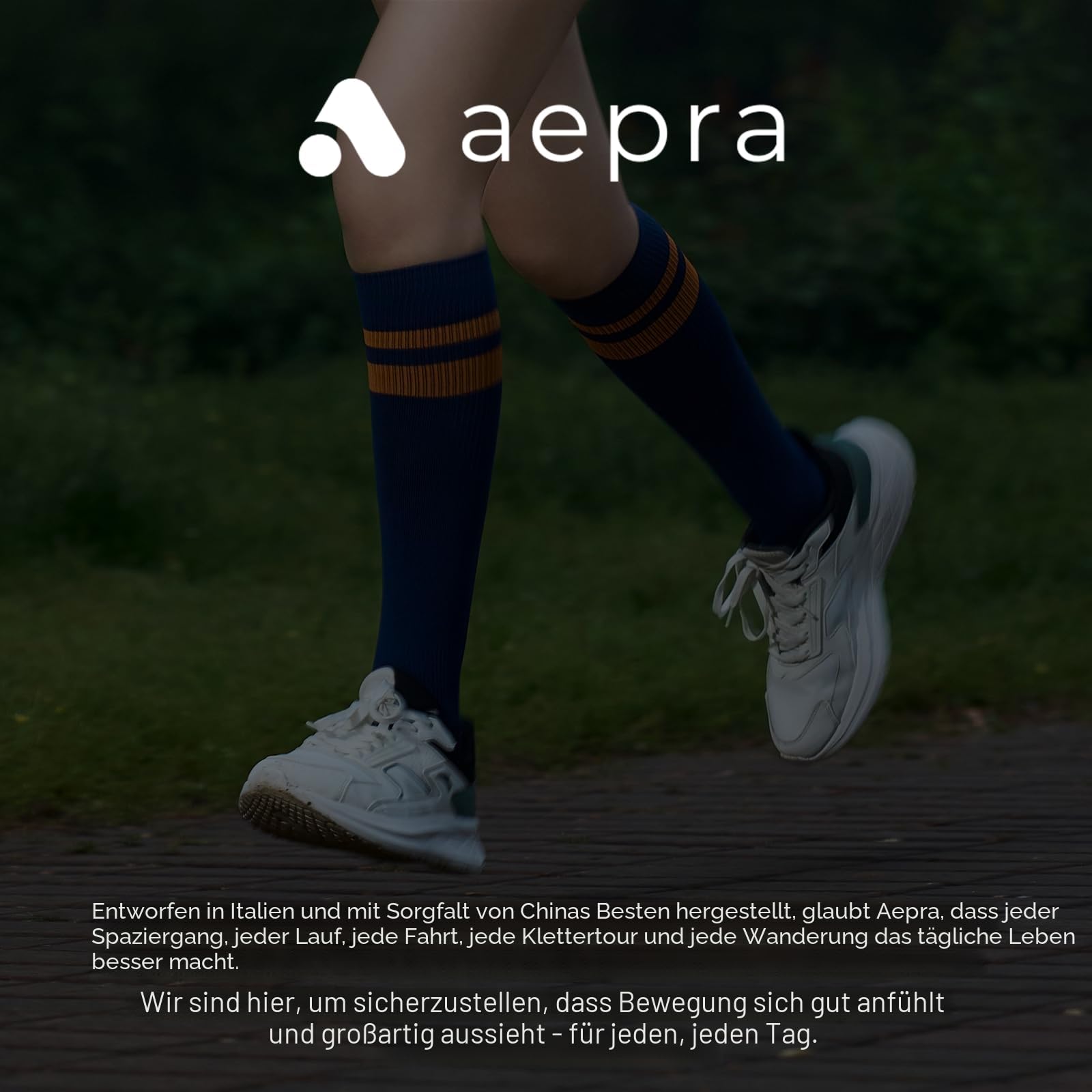 Kompressionsstrümpfe Damen & Herren – Für Sport, Laufen, Wandern, Alltag – Stützend & Atmungsaktiv, 15-20 mmHg