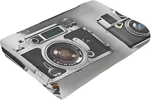 Miniatura 6 de Retro Cool Camera Collection - Manta de franela estampada de 30 x 40 pulgadas, manta ligera y cálida para sofá, cama, oficina, decoración del hogar