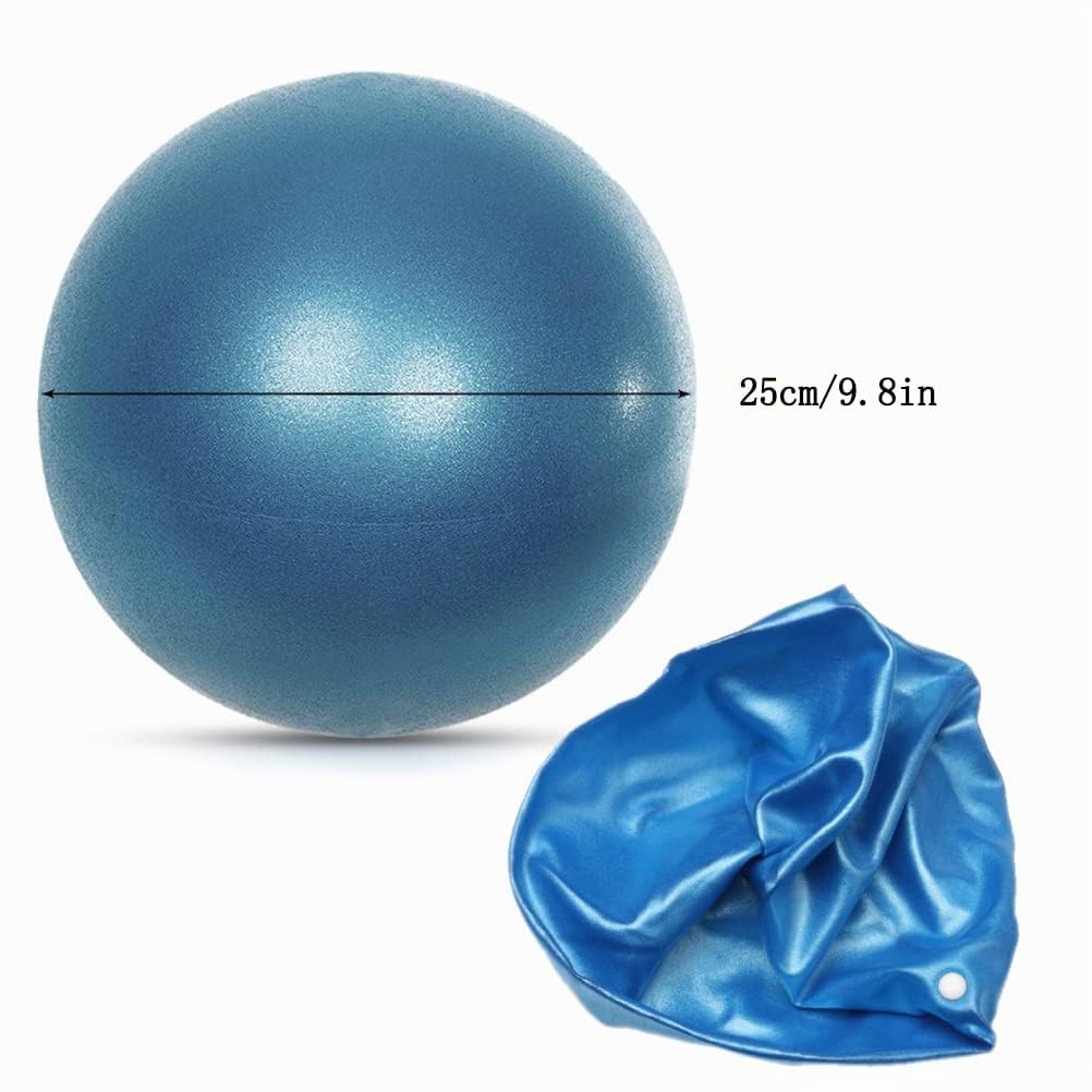 Lanjue Pelota Pilates, 25 cm Pelota de Gimnasia Suave Antideslizante, Pelotas para Yoga para Abdominal y Hombros Entrenamiento Equilibrio Deportes Pilates