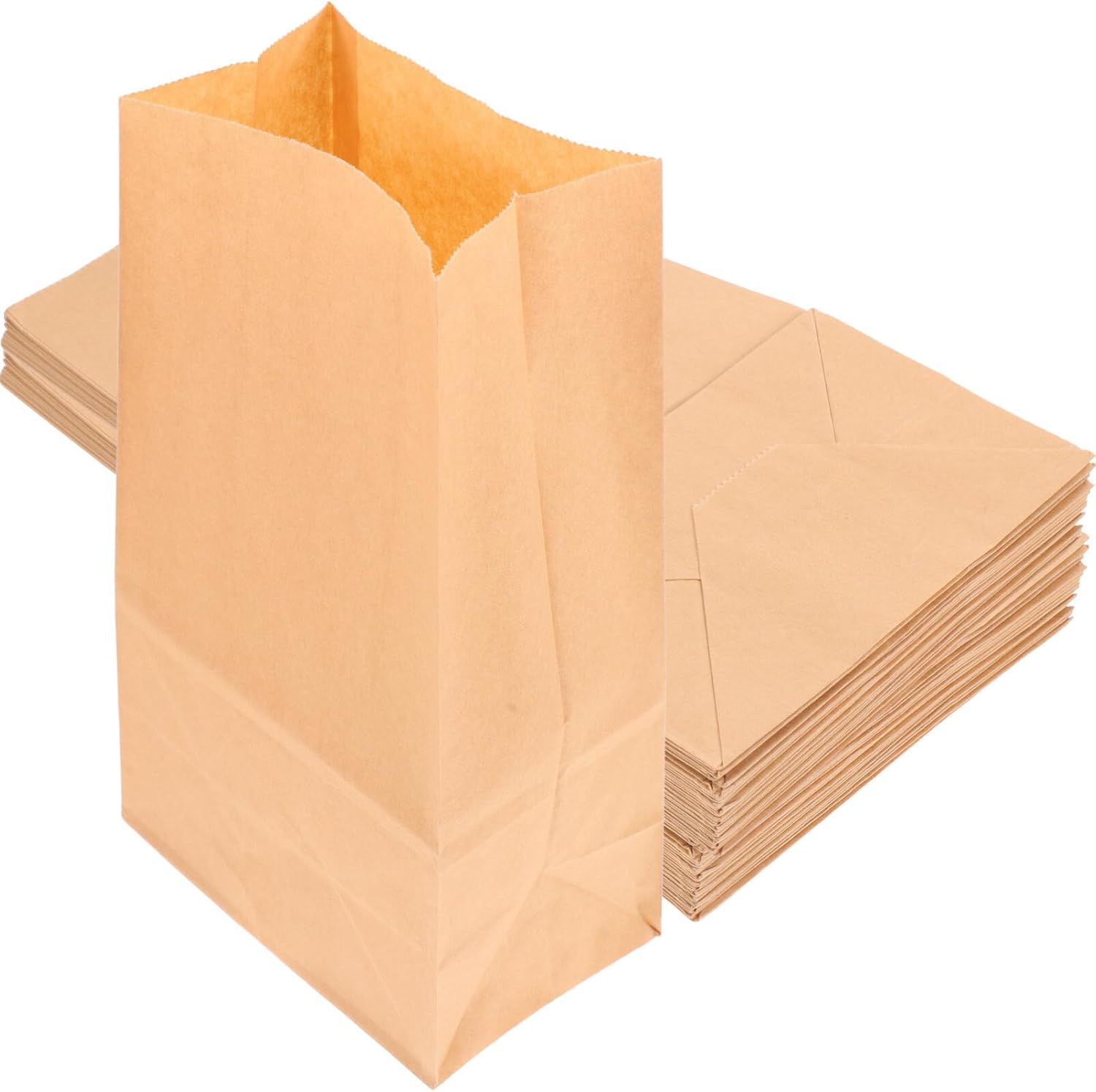 Lunch Bag 20pcs Kraft Paper Treat Bags Bakery Cookies Bags
