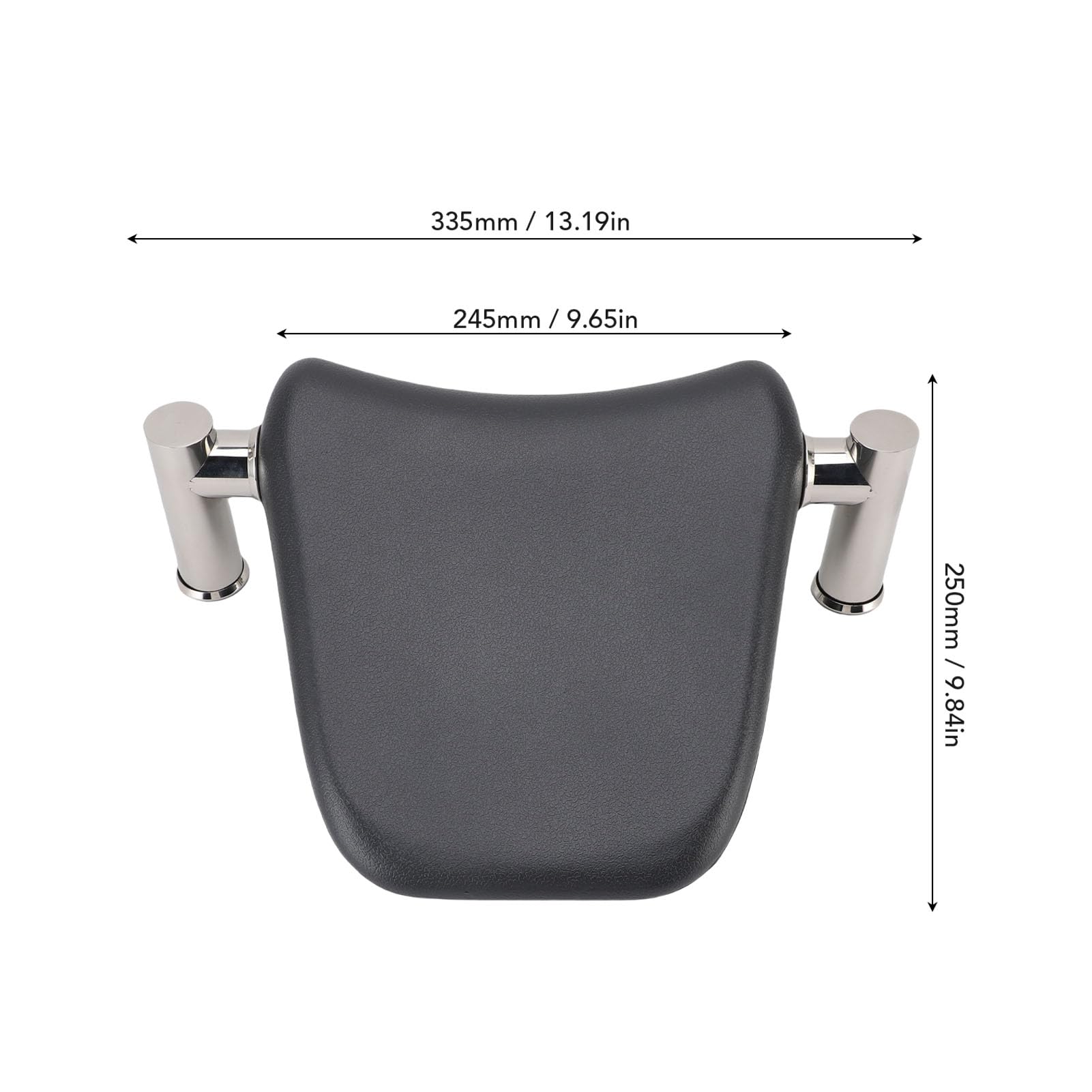 Water proof Bathtub Pillow with Stainless Steel Bracket, Resists Water, PU Design with Excellent Heat Insulation, Classical Triangular Shape for Comfortable Bathing Position