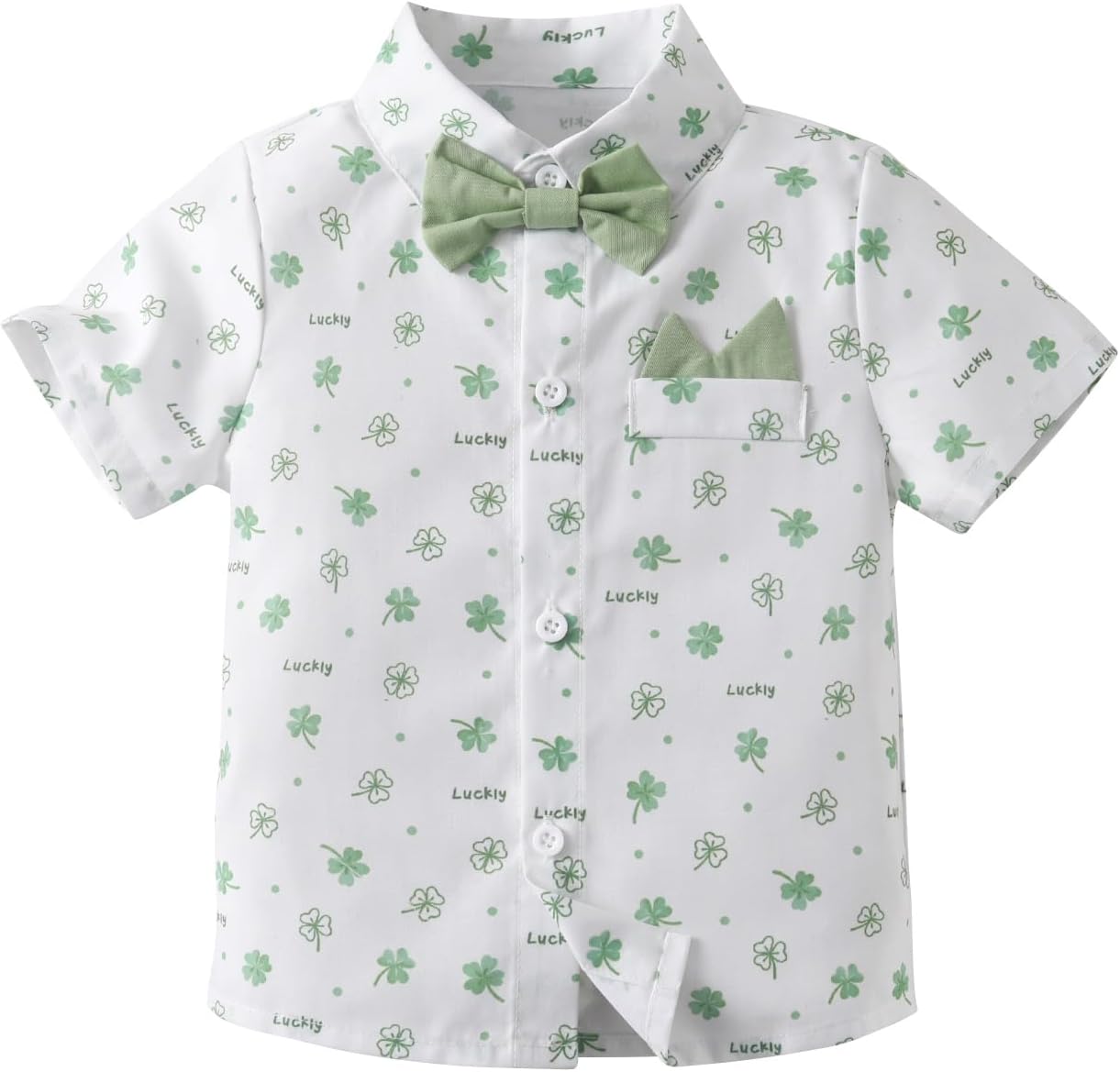 Boarnseorl Baby Boys Shorts Sets, Infant Shirt+Shorts+Bow Tie+Suspenders Outfits Suits