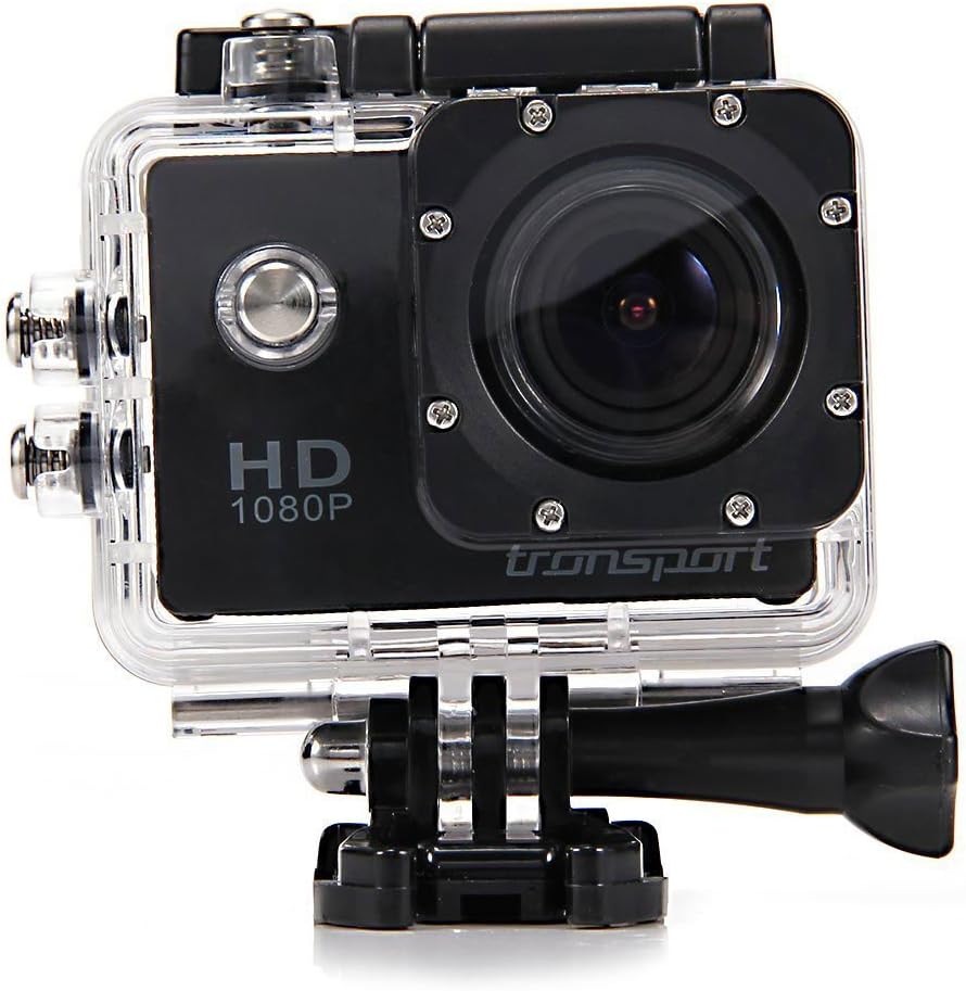 Tronsport SJ4000 Novatek 1.5Inch 12MP CMOS Sensor Waterproof Sports Camera 170° Wide Angle 1080P 30FPS H.264 HD DV/CAR (Two Batteries included) (Black)