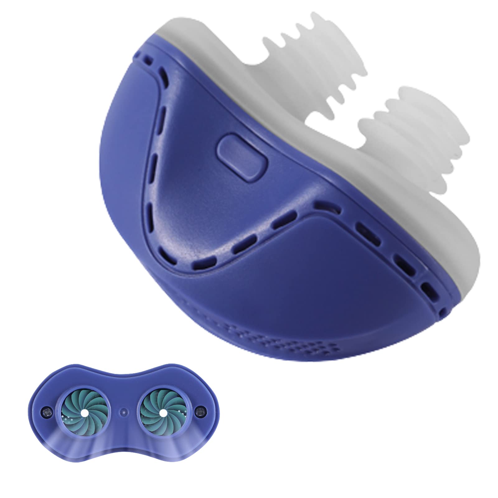 ALMEKAQUZAnti Snoring Devices, Electric Automatic Snore Stopper Soft Double Eddy Improve Sleep Quality Mini USB Prevent Snoring Device, Fresh Air Comfortable Sleep Breathing for Women Men