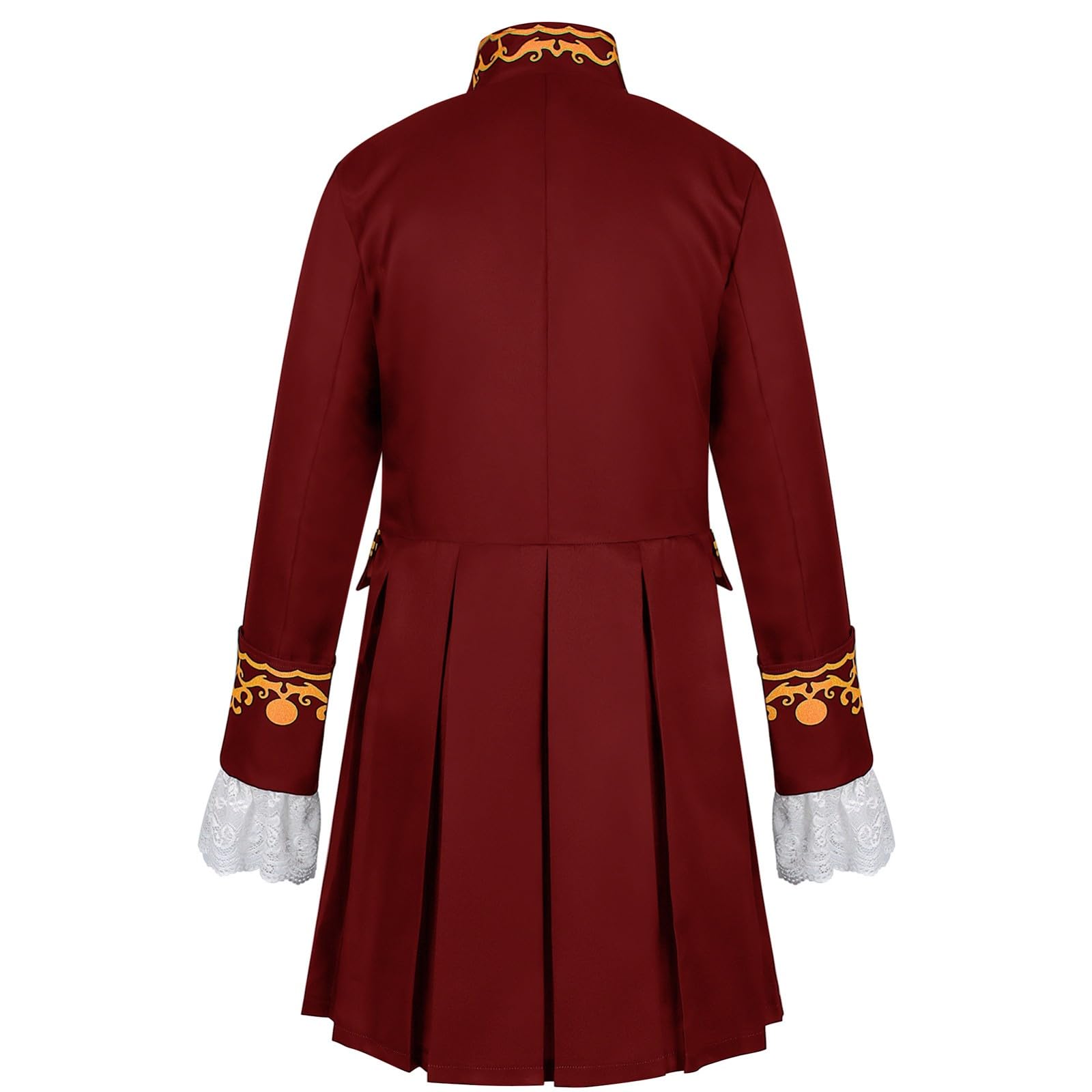 Generisch Steampunk - Giacca gotica, da uomo, per cosplay, per smoking, stile retrò, stile vittoriano, abito lungo in uniforme oversize