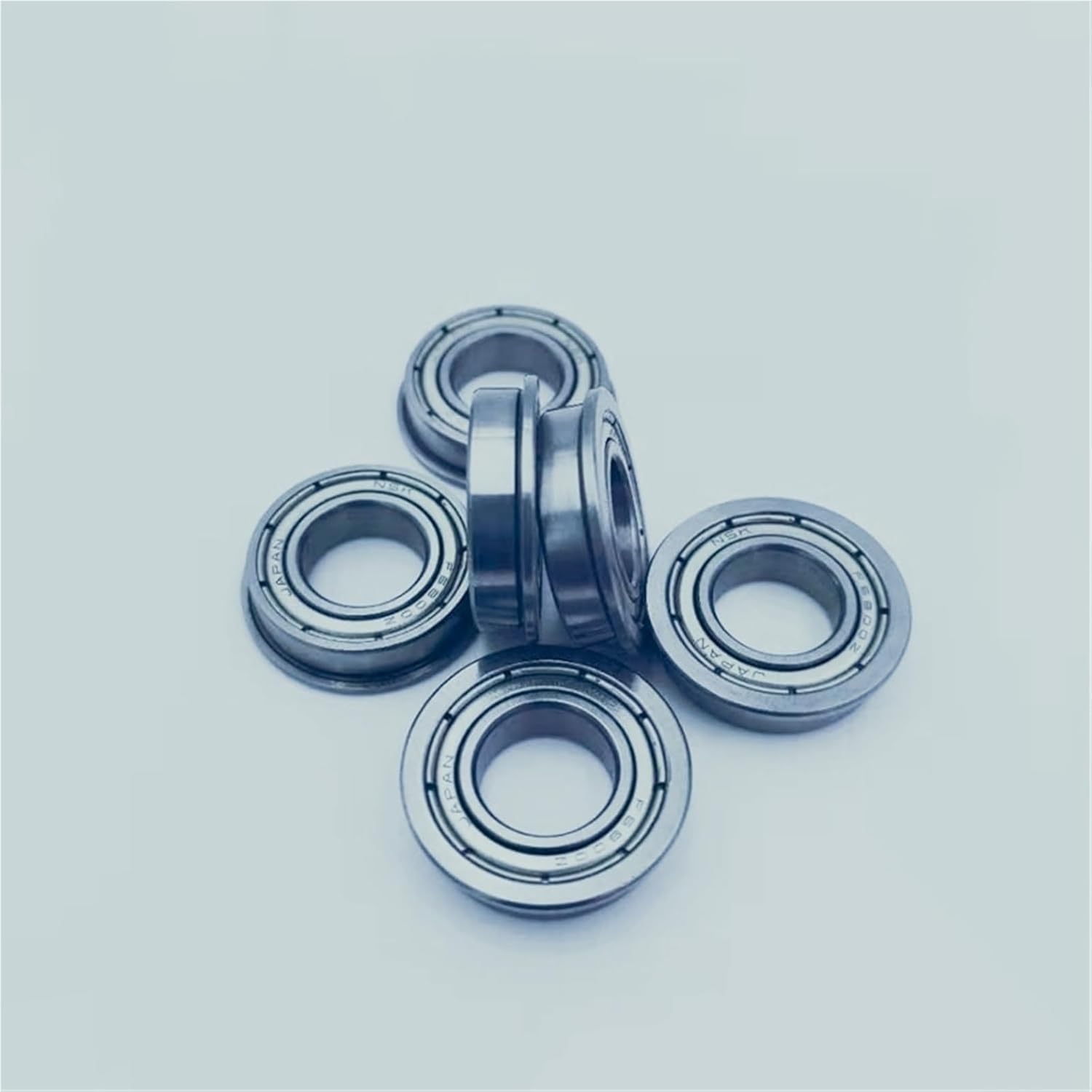 Flange Miniature Step Bearing high-Speed F6902Z Bearing Steel 15×28×7mm(2PCS_ZZ)