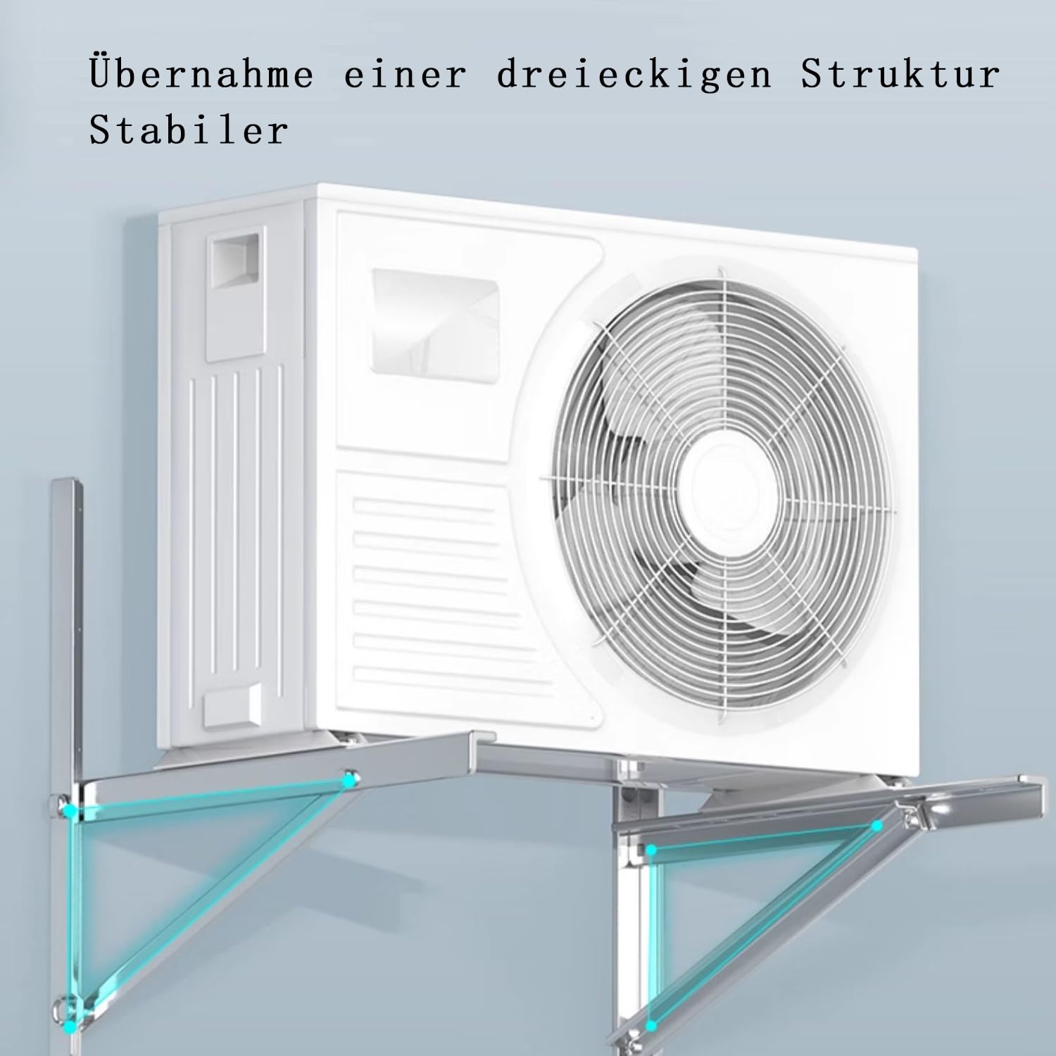 Staffa Di Montaggio A Parete Per Sistemi A Pompa Di Calore Per Condizionatori D'Aria Mini Split Senza Condotto Da 9000-36000 BTU, Staffa Triangolare Per Condizionatore D'Aria Per Condensatore - Foto 6