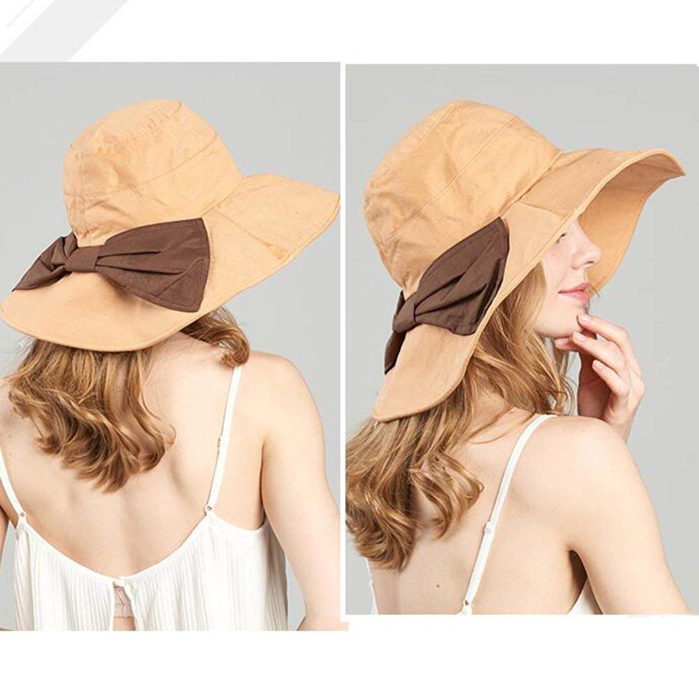 MU Viajes al Aire Libre Sombreros para el Sol Sombrero para el Sol Gorra de ala Ancha Plegable Secado rápido Upf50 + Playa Viaje Vacaciones Playa Natación Ciclismo Camping Senderismo Trekking Gorros