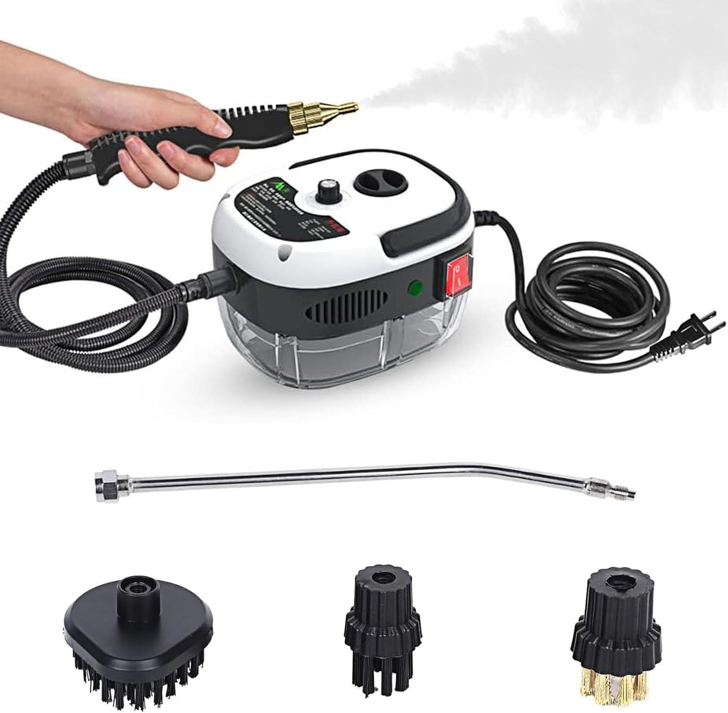 DYRABREST Handheld Steam Cleaner with various attachments