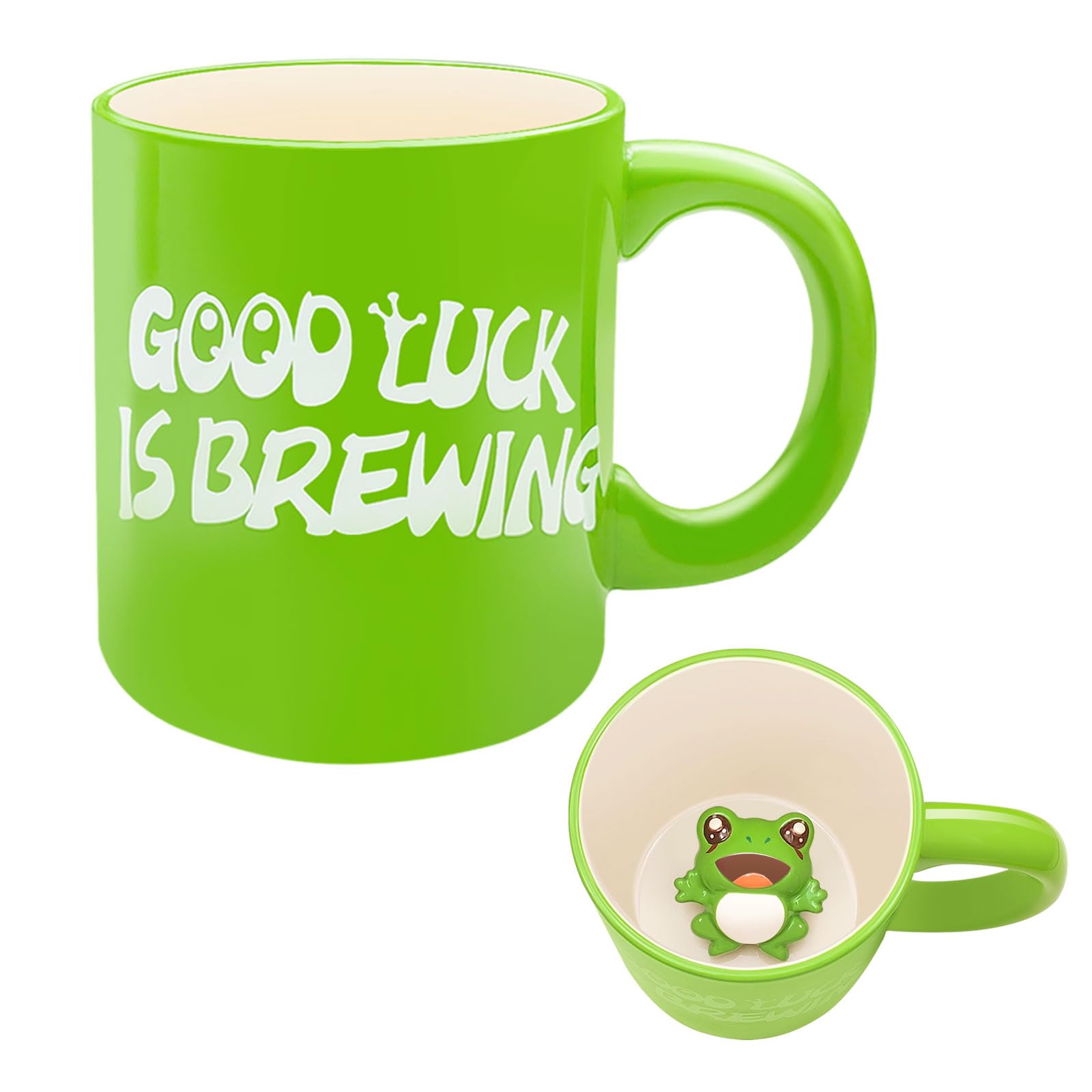 Photo 1 of *2 packs* Frog Coffee Mug Novelty Mug 3D Cute Frog Cup 20 OZ Funny Coffee Mugs with Handle Cartoon Animal Ceramic Cup for Women Friends Unique Coffee Mug