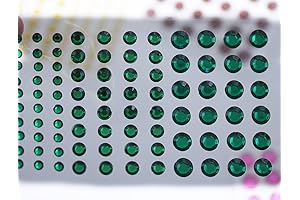 Green Face Jewels Stick On: Elevate Your Look with Shimmering Emerald Radiance