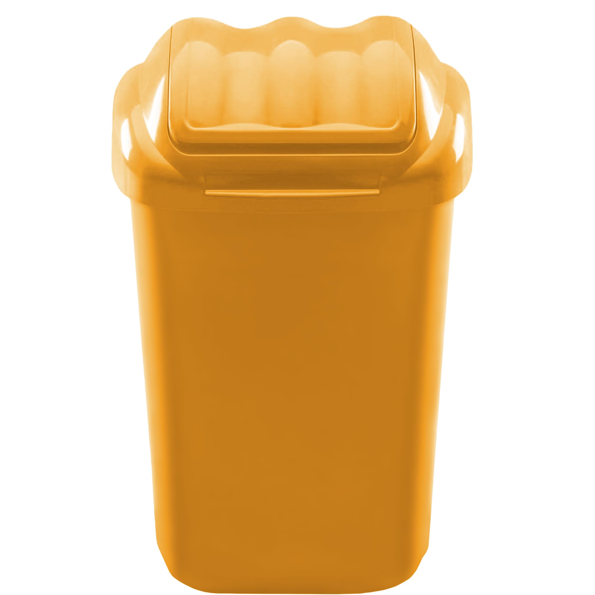 Home Centre Flip Top Plastic Waste Bin 30 Litre Yellow Kitchen Office