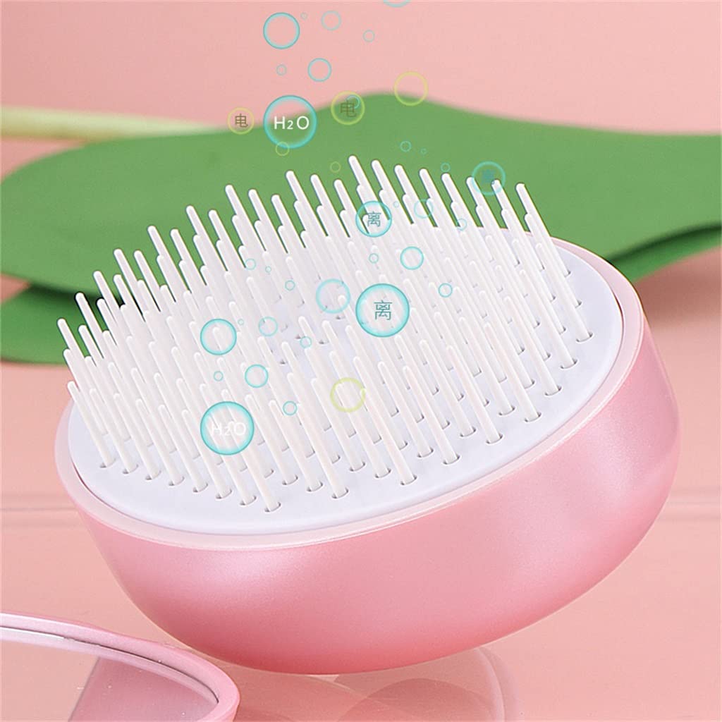 Pettine a Specchio, Pettine Portatile da Portare con s茅, Pettine Pieghevole, Piccolo Pettine con Cuscino d'Aria e airbag, Pettine per Capelli Senza Nodi, da Donna