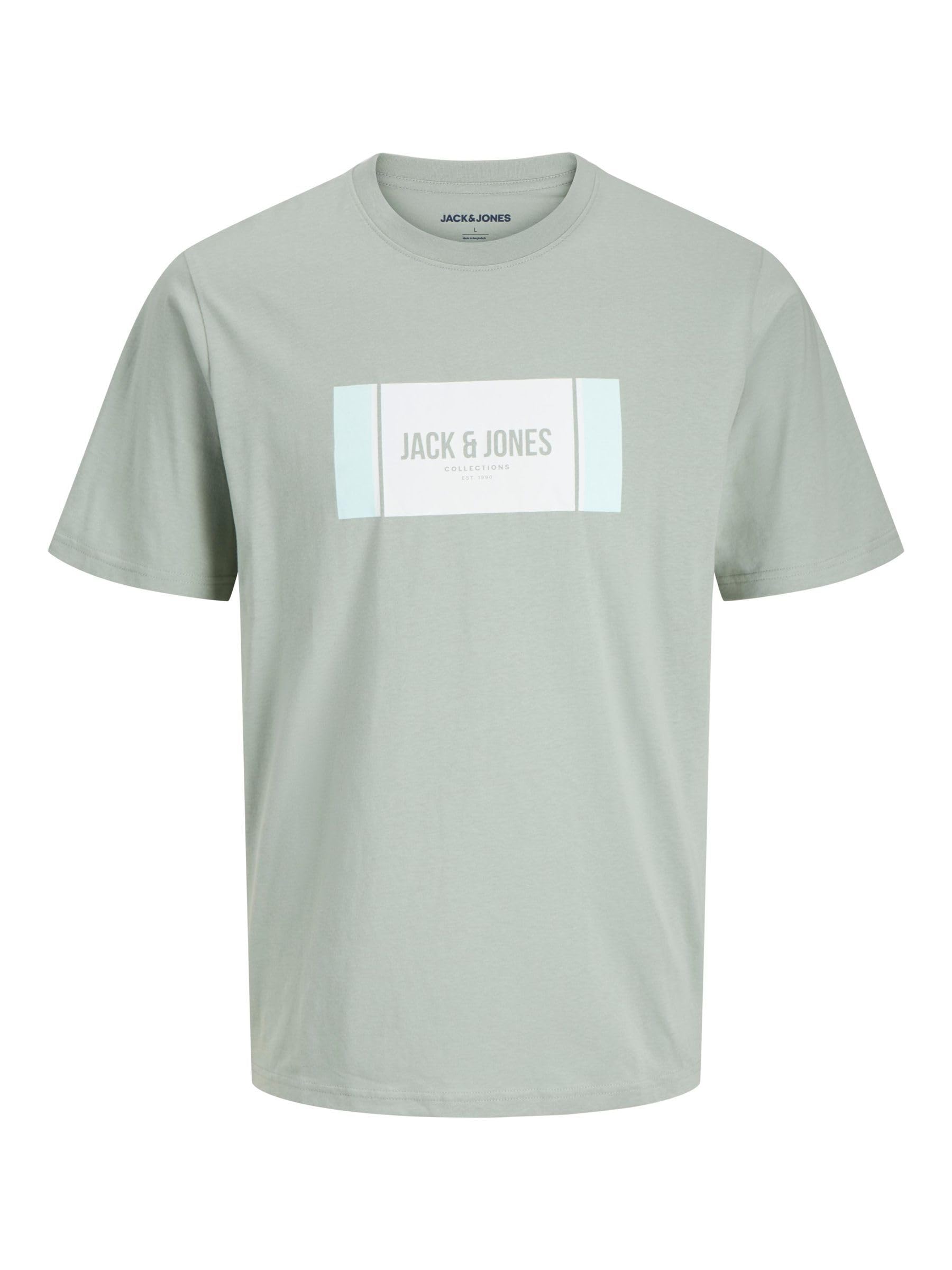 JACK & JONES Jjhayato Tee SS Crew Neck BTS, Iceberg Green, XS