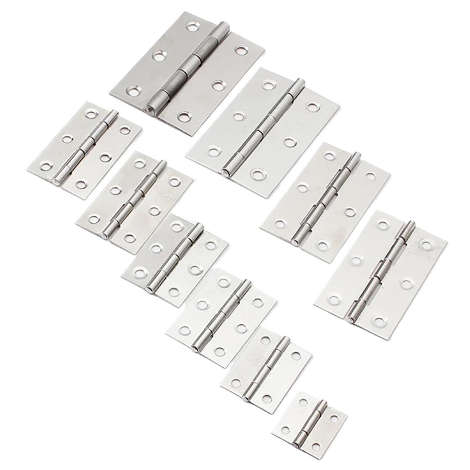 Charnières en acier inoxydable anti-corrosion à 6 trous pour une fixation de porte durable