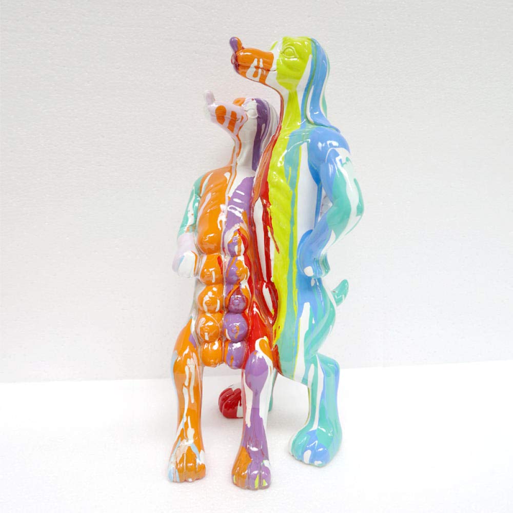 Couples animaux statue résine pour égayer un bureau professionnel - 5