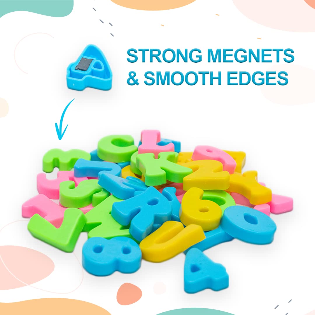 Avis Lovely Magnetic Slate | Double Sided Slate with Colorful Magnetic Alphabets & Numbers for Kids (Green) 1