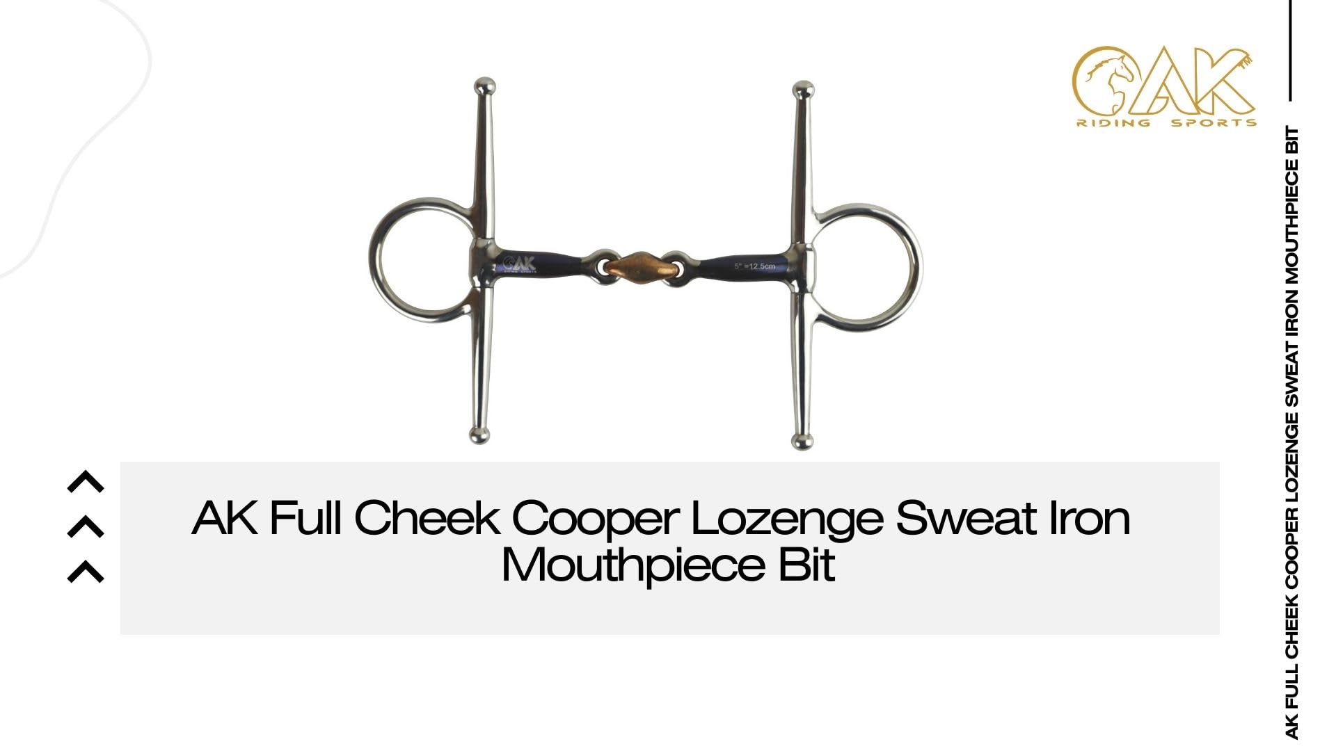 AK Full Cheek Cooper Diamond Horse Riding Bit mit Schweißeisen-Mundstück Horse Bits AKRS-2614
