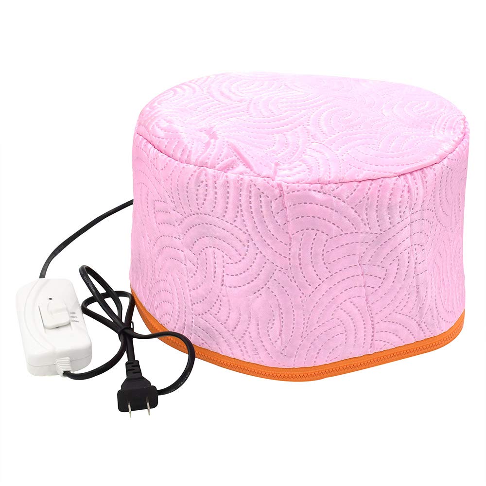 Hair Care Hat, Hair SPA Cap, Nourish Hair Care Hat, Electric Hair Cap Thermal Cap for Hair Spa Home Red1