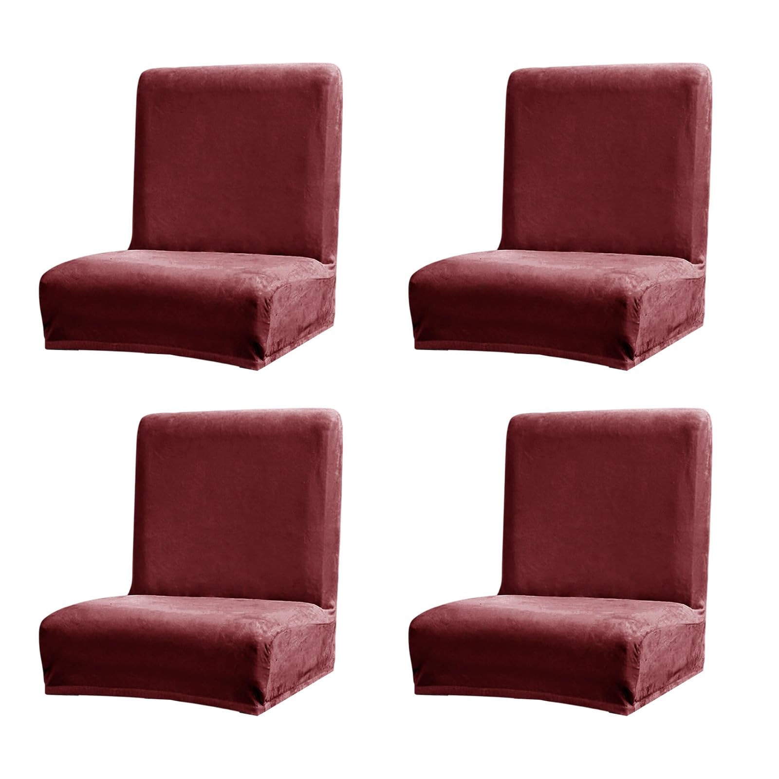 Shurhome Dining Chair Slipcovers Machine Washable Polyester Fabric Nonslip Designs for Home Decoration Chair Slipcovers for Home