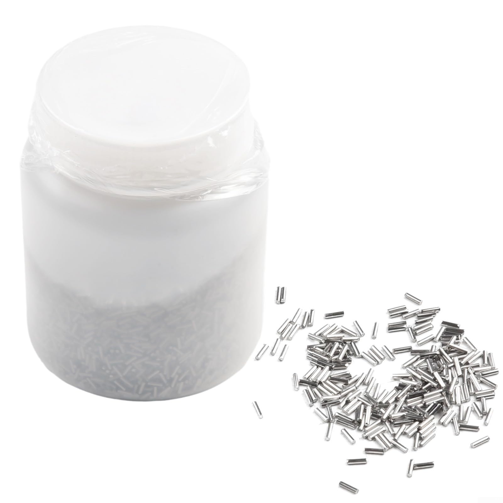 1 kg 304 in acciaio inox rettifica e lucidatura ago, macchina per lucidatura magnetica rettificatrice ago in acciaio con scatola di plastica, 0,4 mm, 0,7 mm, 0,8 mm, diametro 1,2 mm, 5 mm, lunghezza 7
