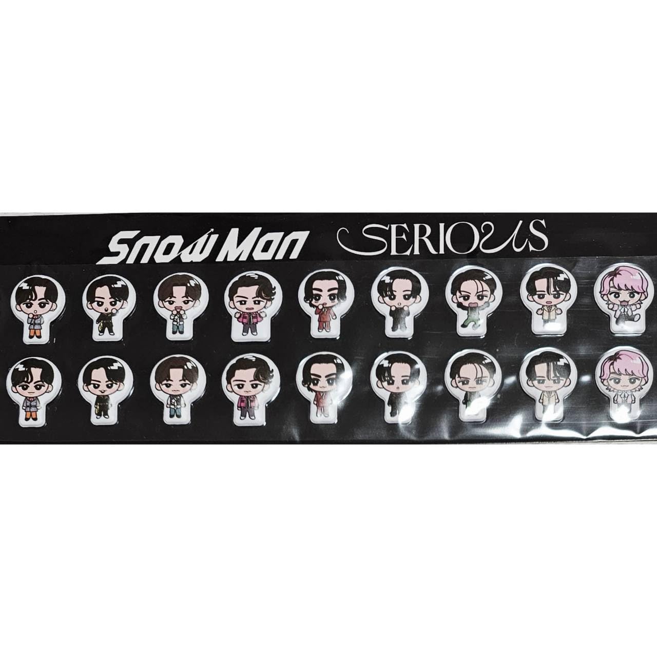Amazon.co.jp: Snow Man 【すのぷくシール】SERIOUS 初回特典 公式
