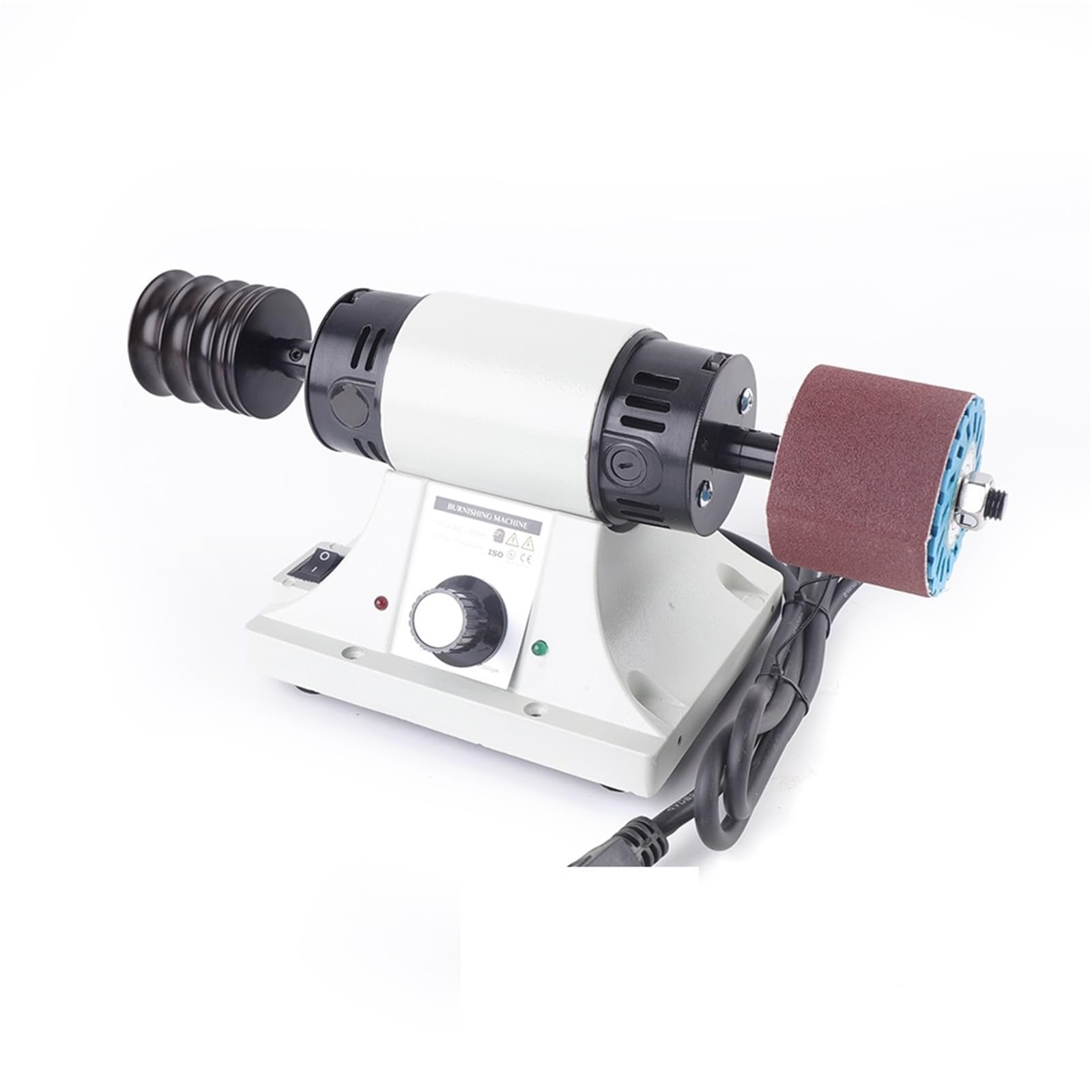 CVFRDD Gemstone Grinding Machine, Gemstone Polishing Machine Grinding 0-8000RPM, 350W Burnisher for Gem Cutting