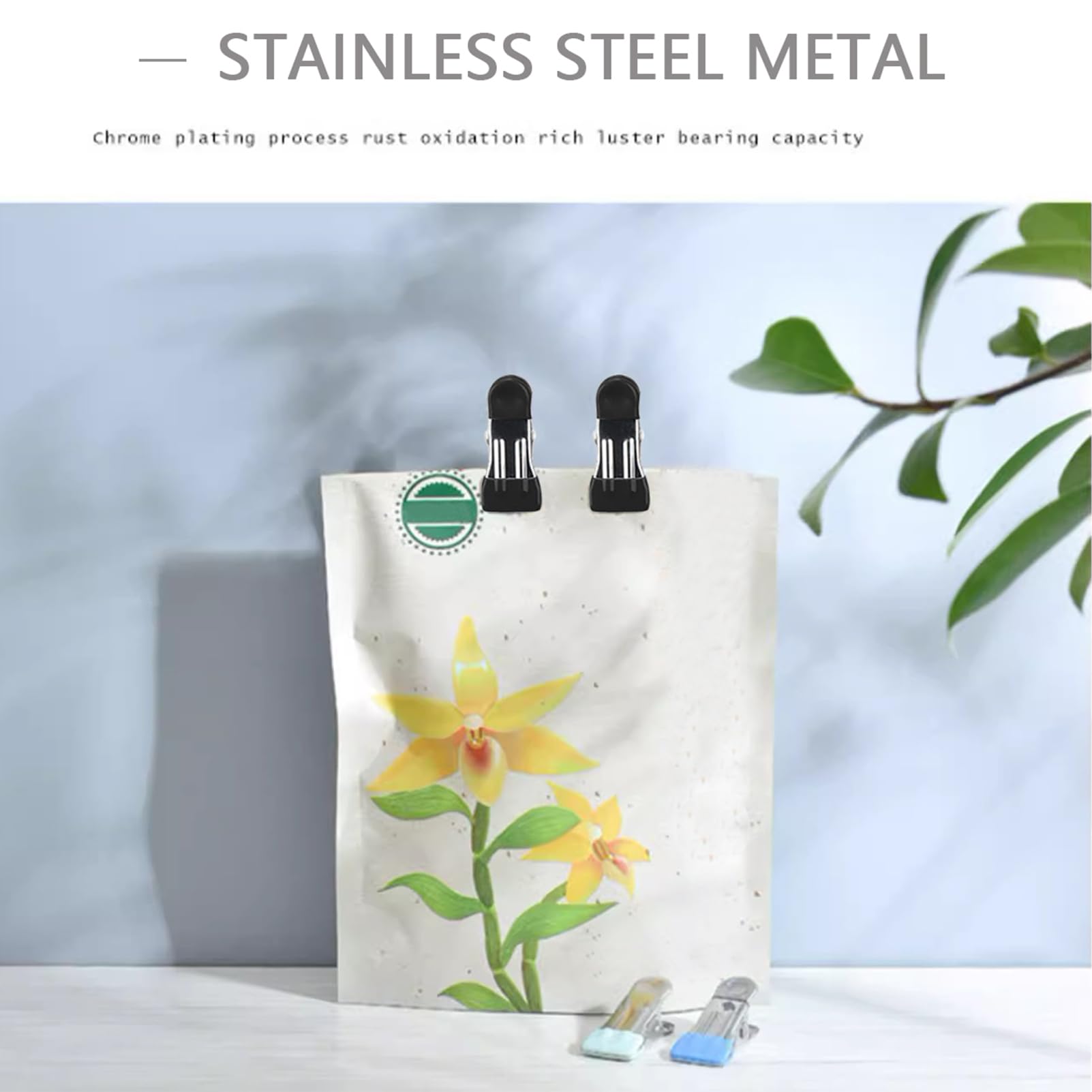 2 Inch Metal Spring Clamp Clips, Pack Of 20 Spring Clamps, Wooden